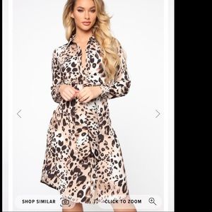 Shirt Dress - Leopard